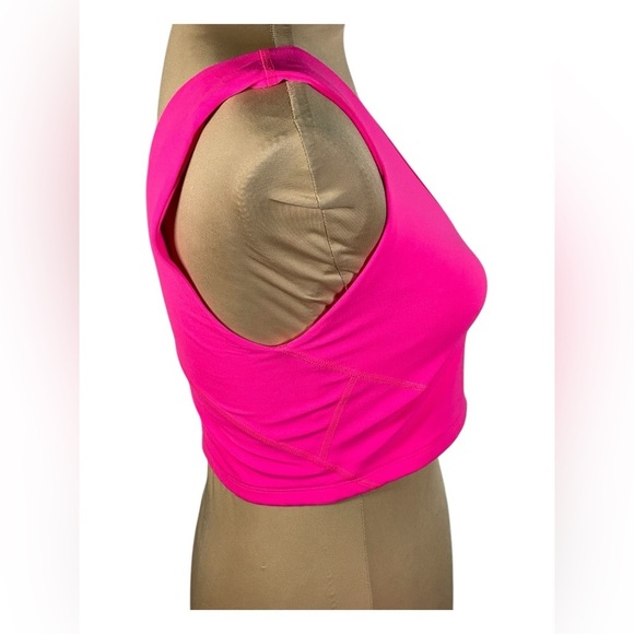 Free People Movement Vibrant Hot Pink Sleeveless Crop Top NWT Medium - Picture 3 of 8